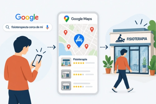 Usuario encuentra negocio físico en Mallorca a través de búsqueda en Google Maps