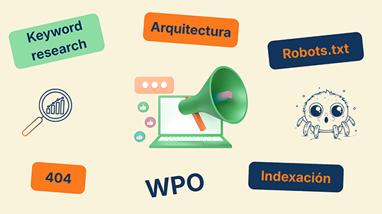 Informe auditoría SEO: keyword research, arquitectura, robots.txt, indexación, WPO y errores 404