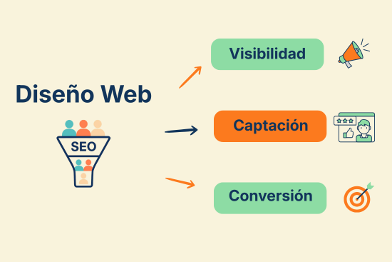 Servicio de diseño web SEO orientado a visibilidad y captación de clientes